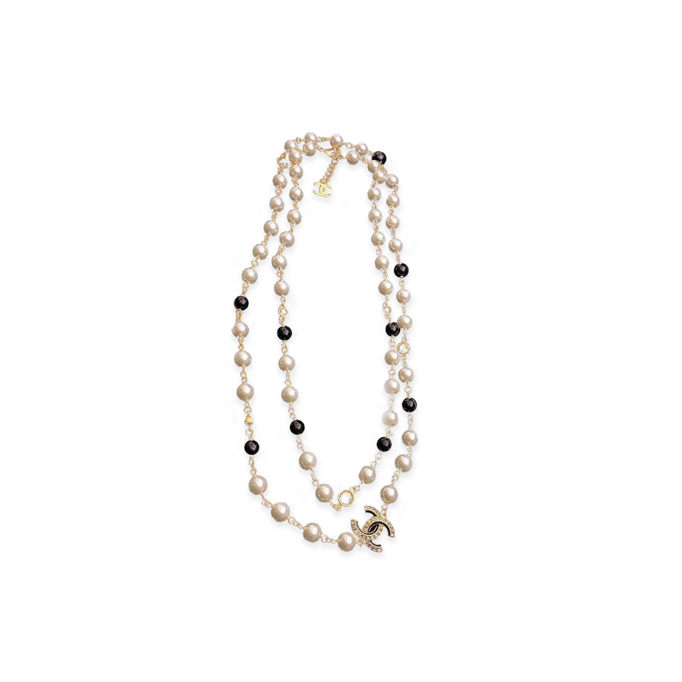 Ch*el pearl long necklace abe163